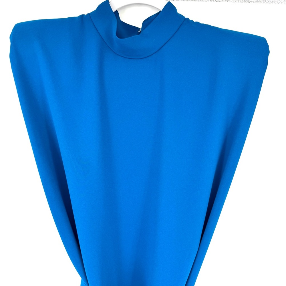 Amanda Uprichard Royal Blue Belted Mini Dress - Picture 6 of 13